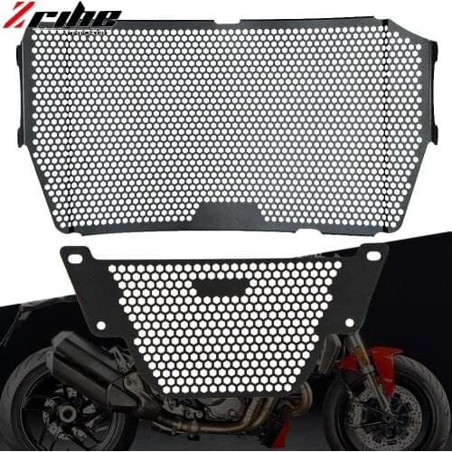 For Ducati Monster 1200 25 Anniversario Motorbike Radiator Grille Guard & Oil Cooler Protection Cover for Monster 1200 S/R 16-19
