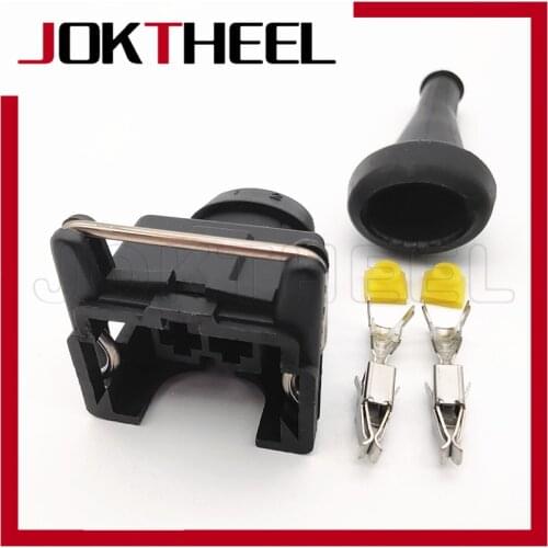 1-20 sets 3.5mm 2 pin EV1 Short plug Female Fuel Injector waterproof connector Ignition Coil Plug 287 013 003 287013003