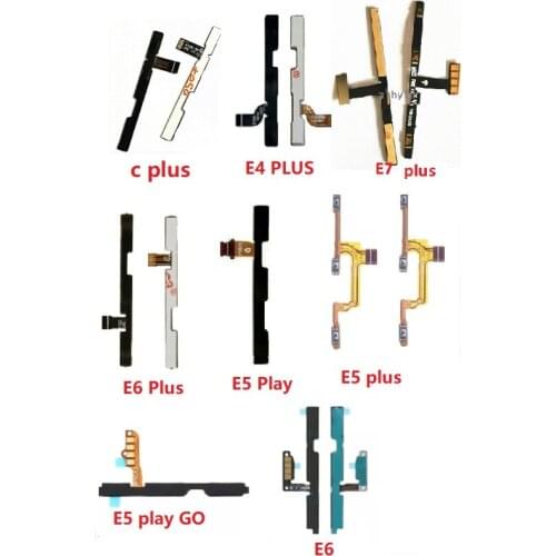 10Pcs/Lot , Power On Off Volume Button Flex Cable For Motorola Moto C E3 E4 E5 E6 E7 Plus Play Go Replacement Parts