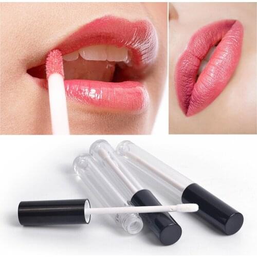 5pc/set Empty Mascara Tube Bottle 1/3/5/10ml Lip Gloss Containers Mascara Tubes Plastic Lipgloss Tube Lipstick Refillable Bottle