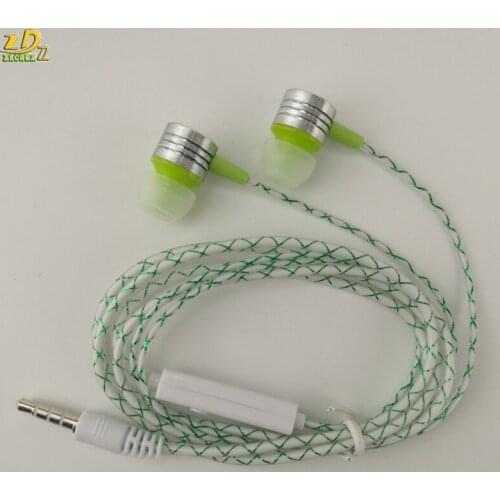 5 colors colorful earphone with mic Earpiece Noise Canceling Headsets in ear with Microphone 6 color cheap wholesale 100 pcs/lot