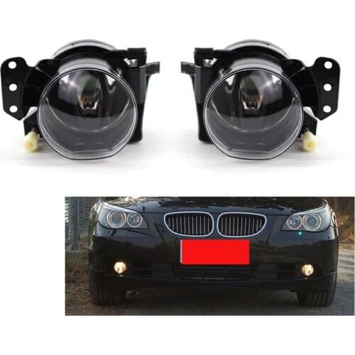Car LED Fog Light Housing Replacement Clear Fog Lamp Assembly for-BMW E46 E60 E63 E90 325I 525I X3 4Door 63176910792
