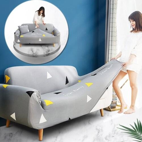 1 pc Elastic Sofa Cover Sectional Elastic Spandex Stretch Slipcovers for Living Room Couch Cover Armchair Cover 1/2/3/4 Seater