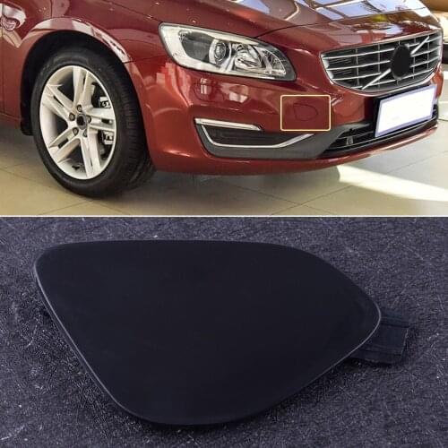 DWCX Unpainted Front Bumper Tow Eye Hook Cover Cap Lid Fit For Volvo S60 V60 2014 2015 2016 2017 31323839