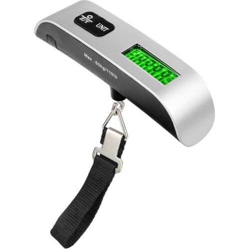 50kg/10g LCD Digital Electronic Luggage Scale Portable Suitcase Scale Handled Travel Bag Weighting Hook Hanging Scale 20JAN15