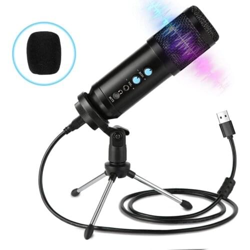 BENTOBEN Professional USB Condenser Microphone Audio Recording Microfone for PC Laptop Microfono Live Streaming Youtube VS K669