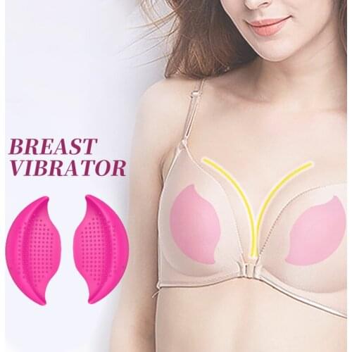 Breast Massager for Women Enhancer Stimulator Circulation Relieve Chest Heath Care Vibrator Nipple Stimulator Sex Toy for Adult