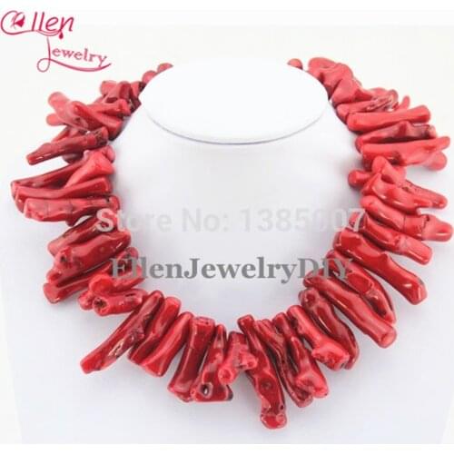 Chunky Red Coral beaded Necklace Holiday Party Necklace Coral african nigerian wedding beads Jewelry Necklace Gift Bridal
