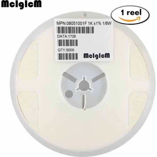 MCIGICM 5000pcs 1% 0805 smd chip resistor resistors 0R-10M 1/8W 22R 47R 100R 150R 470R