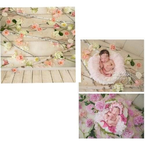 MEHOFOTO Photography Background Vine Floral Wall For Newborn Vinyl New Fabric Flannel Backdrops for Kids photo studio CM6698