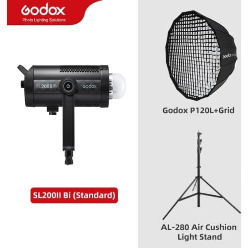 Newest Godox SL200II Bi Bi-Color LED Video Light (2500-6500K, 200W) for tiktok youtube live photography studio PK Aputure