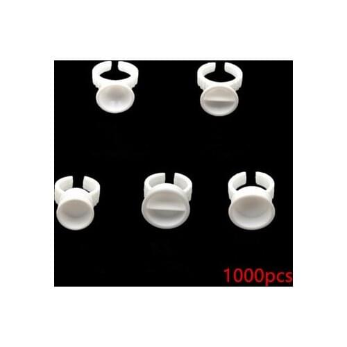 1000pcs Plastic Disposable Microblading Tattoo Ink Cups Permanent Makeup Pigment Clear Holder Container Cap Tattoo Accessory