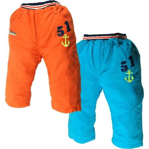 Boys Beach Trousers Anchors embroidery Zipper Pocket Elastic Waist Summer big size Beach Sport wear MH3691