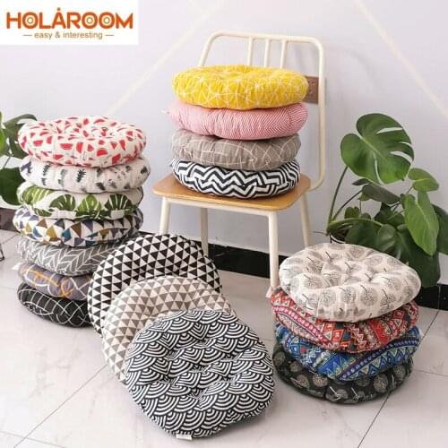 Round Chair Cushion Cotton Linen Seat Cushions Home Decor Pillow Meditation Cushion Throw Pillows Office Chair Cushion Floor