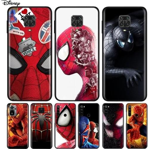 Silicone Cover Marvel Spider Man For Xiaomi Redmi Note 10 10S 9 9C 9S Pro Max 9T 8T 8 7 6 5 Pro 5A 4X 4 Phone Case