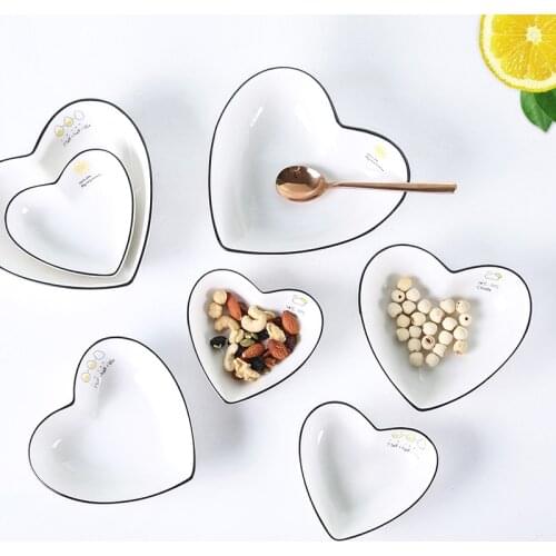 Scandinavian Creative Salad Bowl Soup Bowl Fruit Dessert Bowl Western Ceramic Tableware Dry Fruit Bowl Loving Set