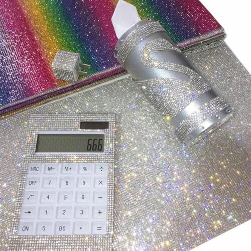 Rhinestone Sticker Sheet Rhinestone Trim Crystal Stickers Beaded Applique DIY Car Decoration Self Adhesive phone case