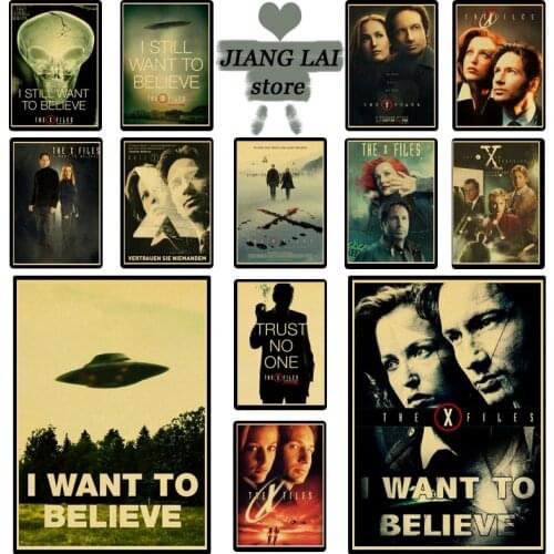 The X-Files vintage posters Prints Wall Painting high Quality Decor Poster Wall Painting Home Decoration