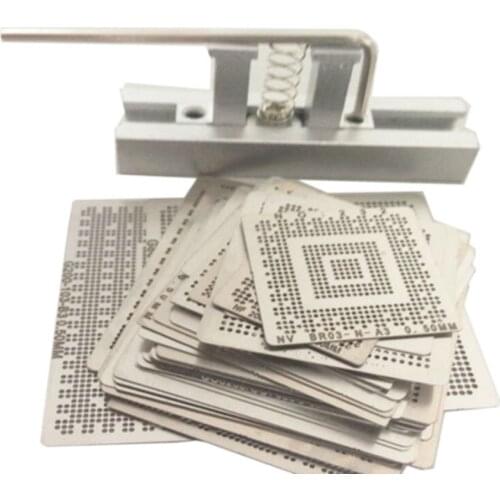 High quality for Laptop Nvidia Chip 36pcs /set Bga Reballing Stencil Tample Kit with Universal Reball Station