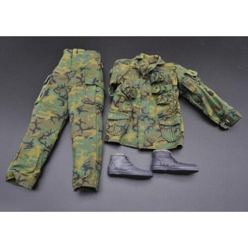 1:6 Soldier Modern Special Forces Jungle Camouflage Combat Clothing 12'' Figure Toy Clothing Action Figure Clothing Accessories