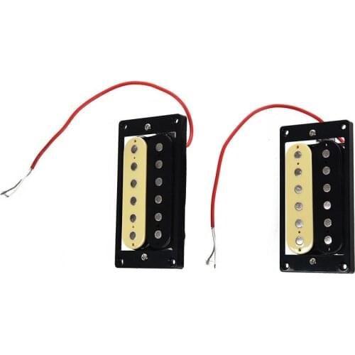 1set of 2 Zebra Faced Humbucker Double Coil Pickups Electric Guitar