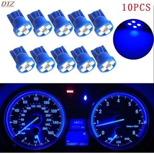 10 PCS T10 Led Car Dashboard Light Instrument Automobile Door Wedge Gauge Reading Lamp Bulb DC 12V COB SMD Speedometer Brand New
