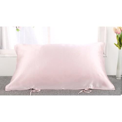 100% Pure Mulberry Silk Pillow Towel 16momme Satin Pillow Cover For Good Sleep Hair Care Tie to The Pillow