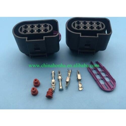 2/5/10/20/50/100pcs 8 Pin 3.5mm female 8D0973734 8D0 973 734 Auto Waterproof Connector Radar Taillight Light Socket