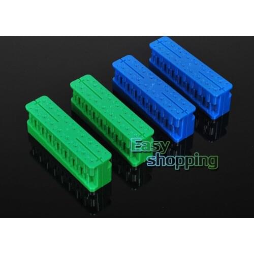 4pcs Blue and Green Dental Lab Endo Measuring Block Autoclavable Endodontic