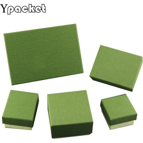 50pcs/Lot Kraft Paper Wedding Ring Earring Necklace Pendant Packaging Box Bracelet Jewelry Gift Storage Box