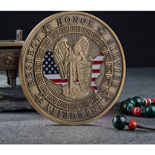 U.S Military Commemorative Coin Paint Antique Coin Respect Honor Medal Commemorative Coin Home Decoration Collection