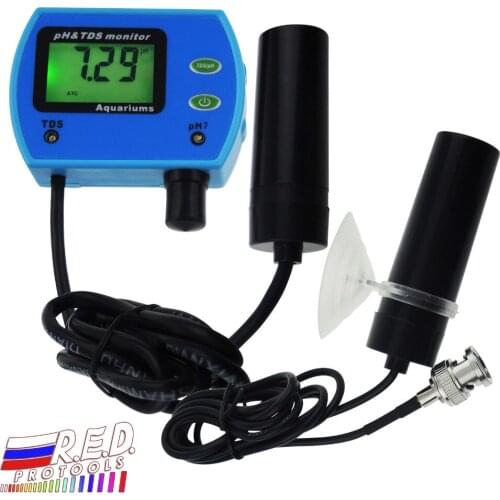 Digital 2-in-1 pH TDS Water Quality Tester Monitor Replaceable pH Electrode Aquarium Pool Hydroponic Spa Meter Tool
