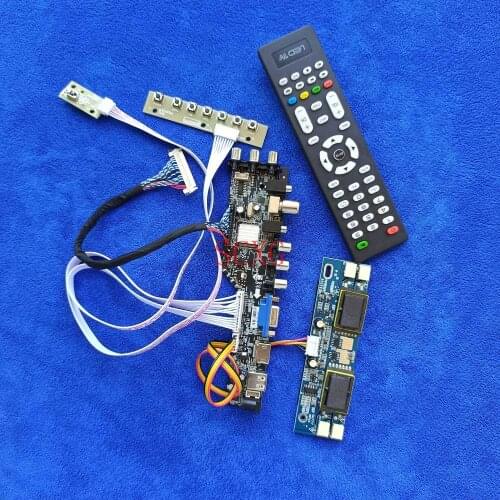 For LTM170E4/LTM170E5/LTM170E6/LTM170E8 Digital DVB KIT 30-Pin LVDS USB VGA AV HDMI-compatible 1280*1024 4-CCFL Controller Board