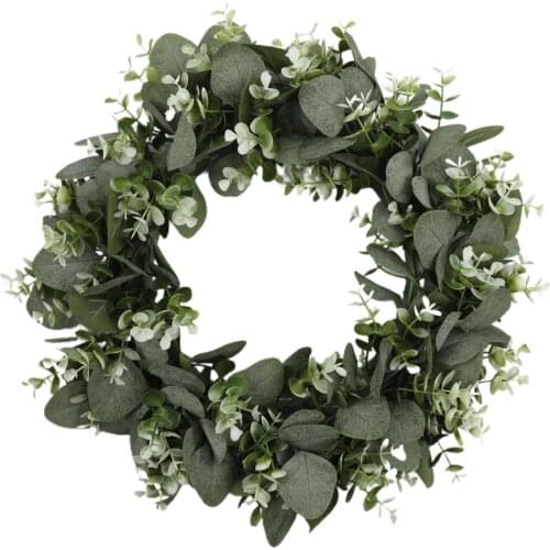 Simulation Plant Wreath Garland Craft Wall Hanging Diy Home Decoration Window Decorative Gifts Summer Artificial Flower