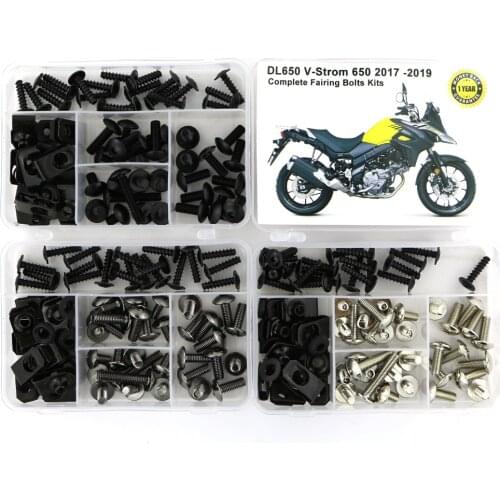 For Suzuki DL650 V-Strom 650 2017 2018 2019 Complete Full Fairing Bolts Kit Steel Speed Nuts Fairing Clips Side Covering Nuts