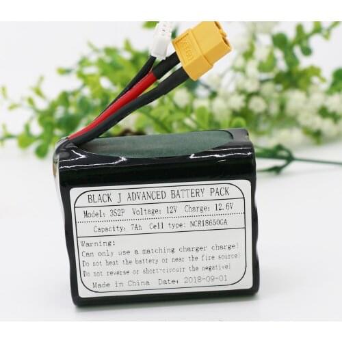 KLUOSI UAV Lithium Ion Battery 11.1V / 12.6V3S2P 12V7Ah Use Single Cell NCR18650GA Combination Suitable for Different Drone