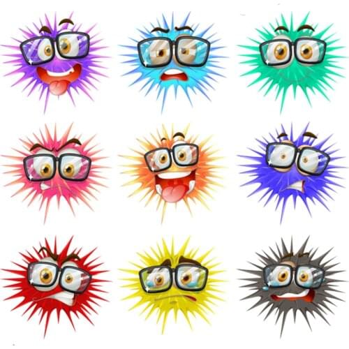 Fling Face Iron On Patches For Clothing DIY A-level Washable Thermal Transfers Sticker On Clothes T-shirt Jeans Applique