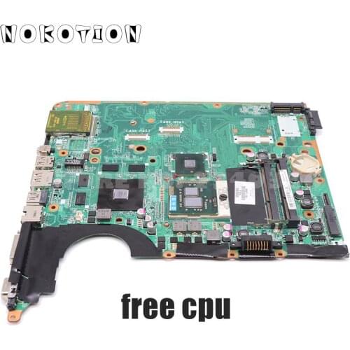 NOKOTION 580977-001 574902-001 For HP Pavilion DV6 DV6-2000 DV6T-2000 Laptop Motherboard DA0UP6MB6E0 DDR3 GT230M Free CPU
