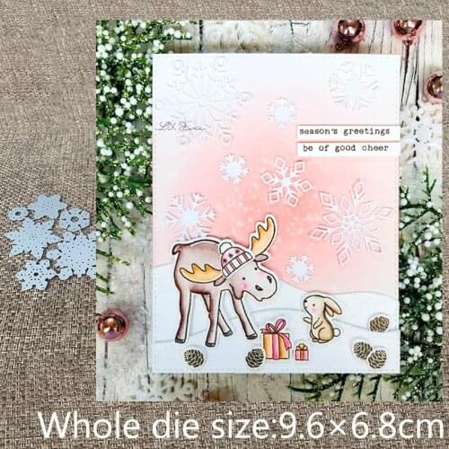 New Design Craft Metal stencil mold Cutting Dies Frosty Flakes decoration scrapbook die cuts Album Paper Card Craft Embossing