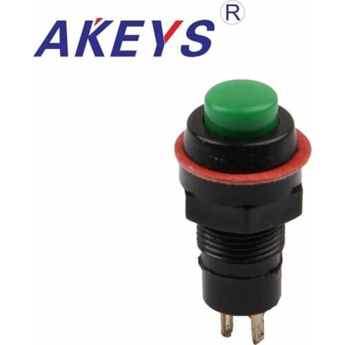 10PCS Ps-217 13mm Half thread Reset button switch 8mm dome flat head torch switch ps-32