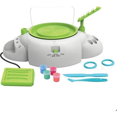 Adults Kids Gift Ceramics Potter Whell Studio For Beginners Complete Workstastion DIY Clay Tool