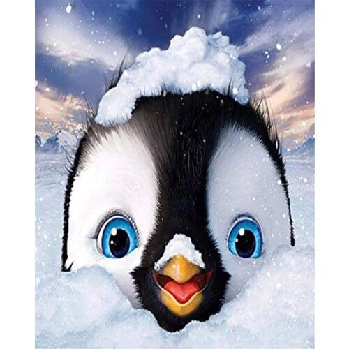 ARMYQZ Full diamond embroidery 5D painting new 3D Crystal diamond painting abstract penguin diamond mosaic picture home decorat