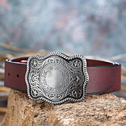 Western cow belt Zinc alloy Belt buckle of riding Vintage pattern Mens Choice and Ladies Fashion Belts