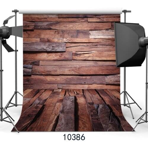 Retro Brown Wood Plank Floor 3D Photography Backdrops Vinyl Cloth Photo Background for Baby Newborn Portrait Photo Booth Picture