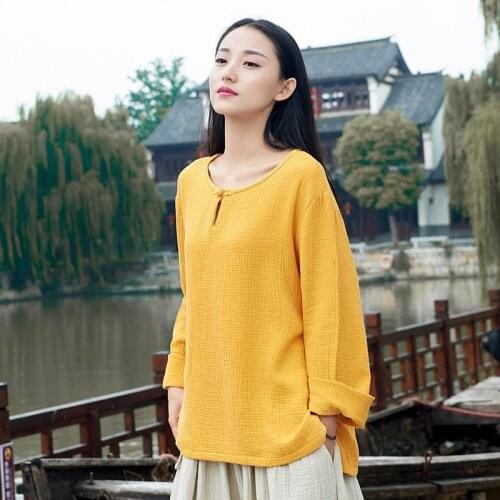 Brand comfortable soft cotton linen shirts,plus size Loose casual vintage Blouses tops,Spring Summer Blusas big size M-8XL