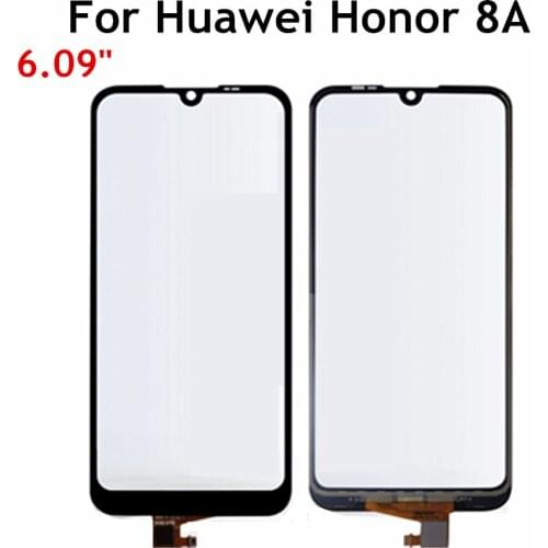 6.09'' For Huawei Honor 8A Touch Screen Glass Sensor Touchpad Front Glass Panel Replacement for Honor 8 A 8A touchscreen