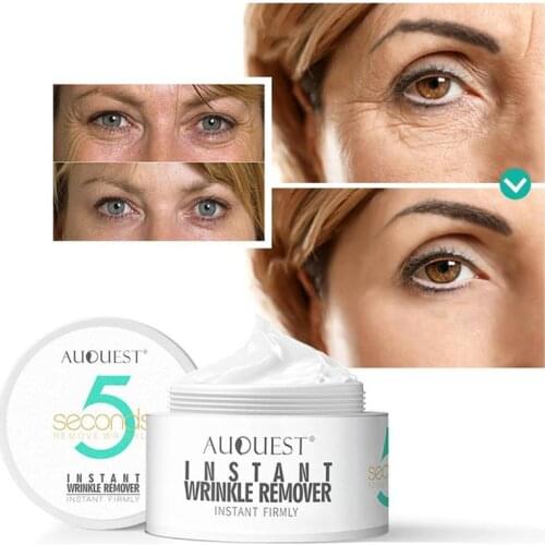AuQuest 5 Seconds Wrinkle Remover Instant Firmly Anti Aging Moisturizing Remove Fineline Face Cream Beauty Skin Care 20G
