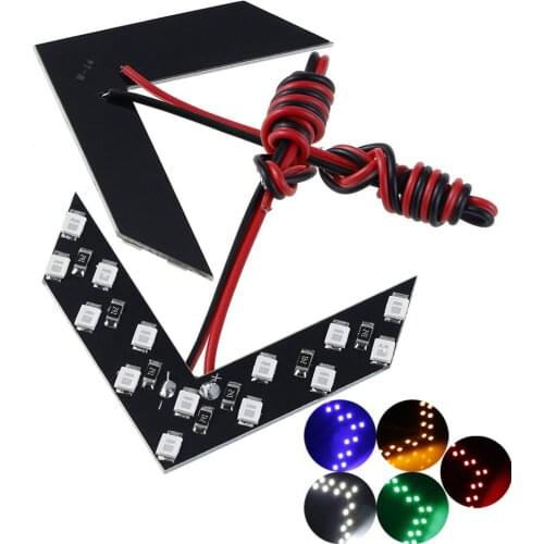 LED Arrow Panel For Car Rear View Mirror Indicator Turn Signal Light Car LED Rearview mirror light Practical
