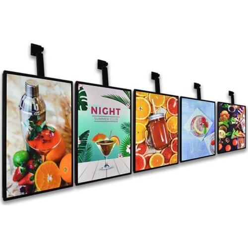 LED snap frame advertise light box restaurant advertising wall mount menu board