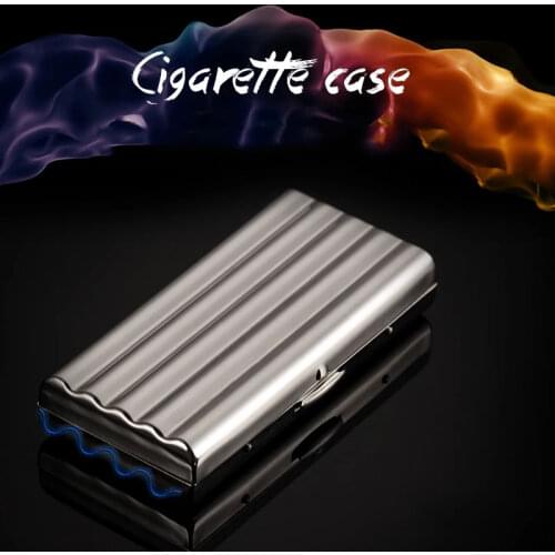 Hold 10-20pcs Female Ultra-Thin Cigarette Case Portable Cigarette Box Gold Silver Lightweight Elegant Cigarette Case Gifts